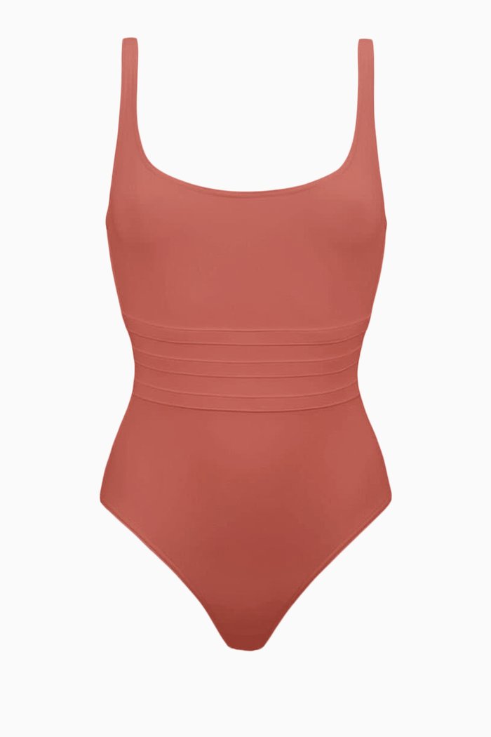 

Asia Tank One-piece Swimsuit, Brown