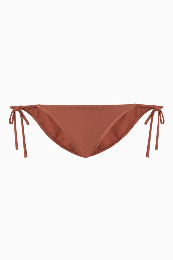 Malou Thin Bikini Briefs, Brown