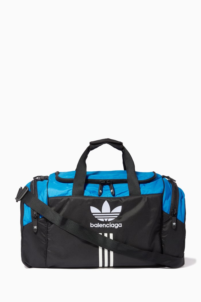 

x Adidas Gym Bag in Leather, Black