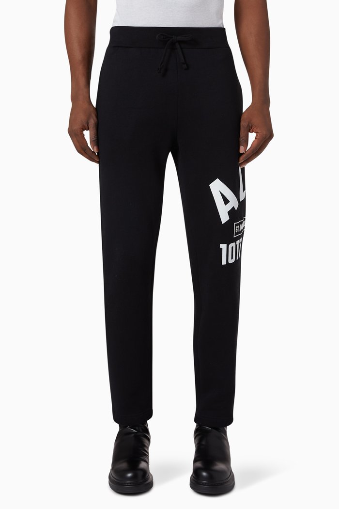 

Arch Logo Sweatpants in Cotton Jersey, Black
