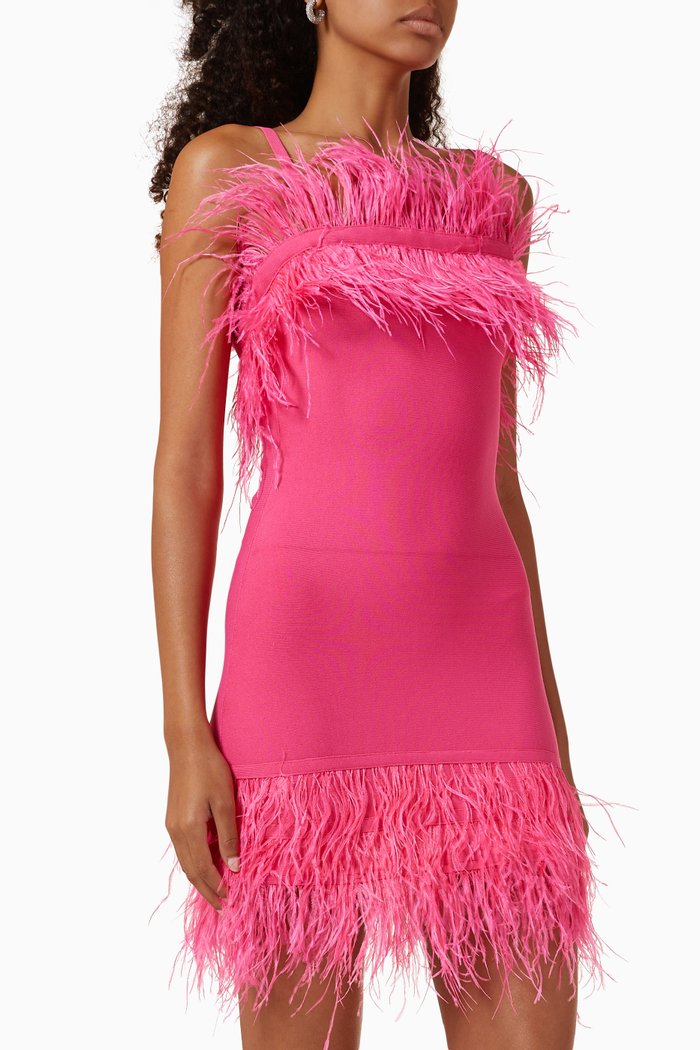 Etta Mini Dress in Knit, Pink
