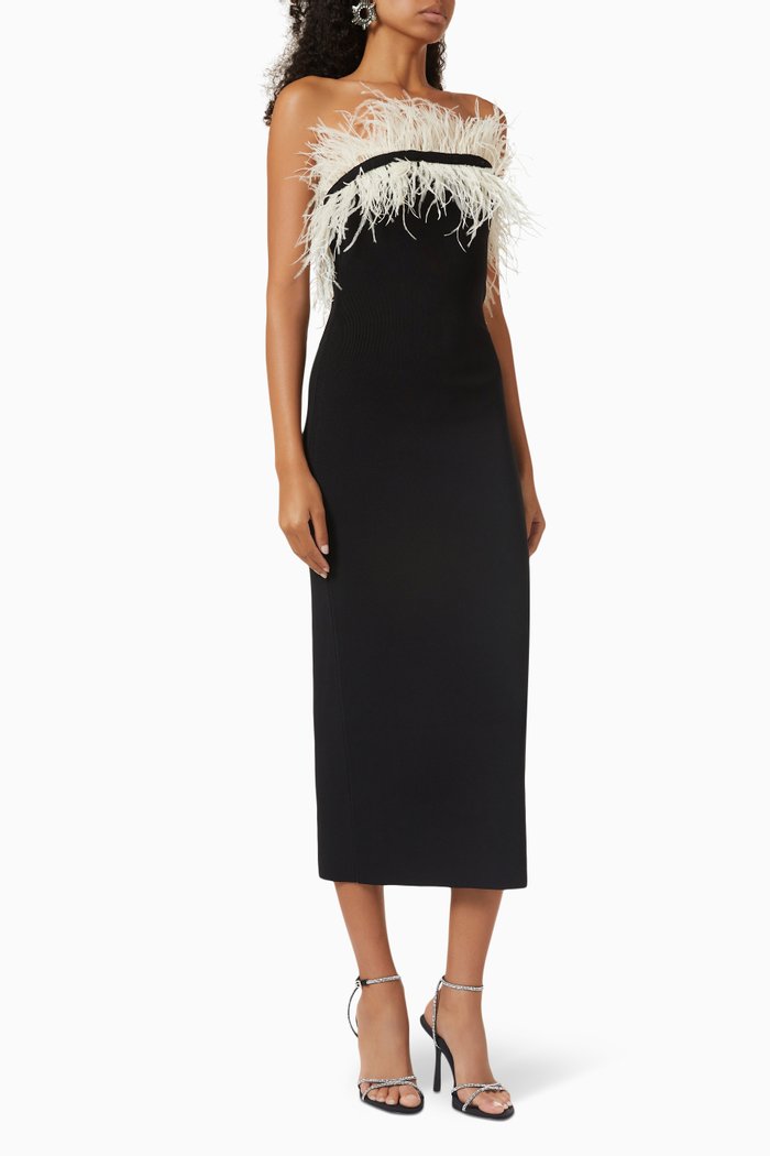 

Nellie Midi Dress in Knit, Black