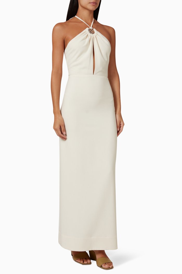 

Abigail Dress in Crepe, Neutral