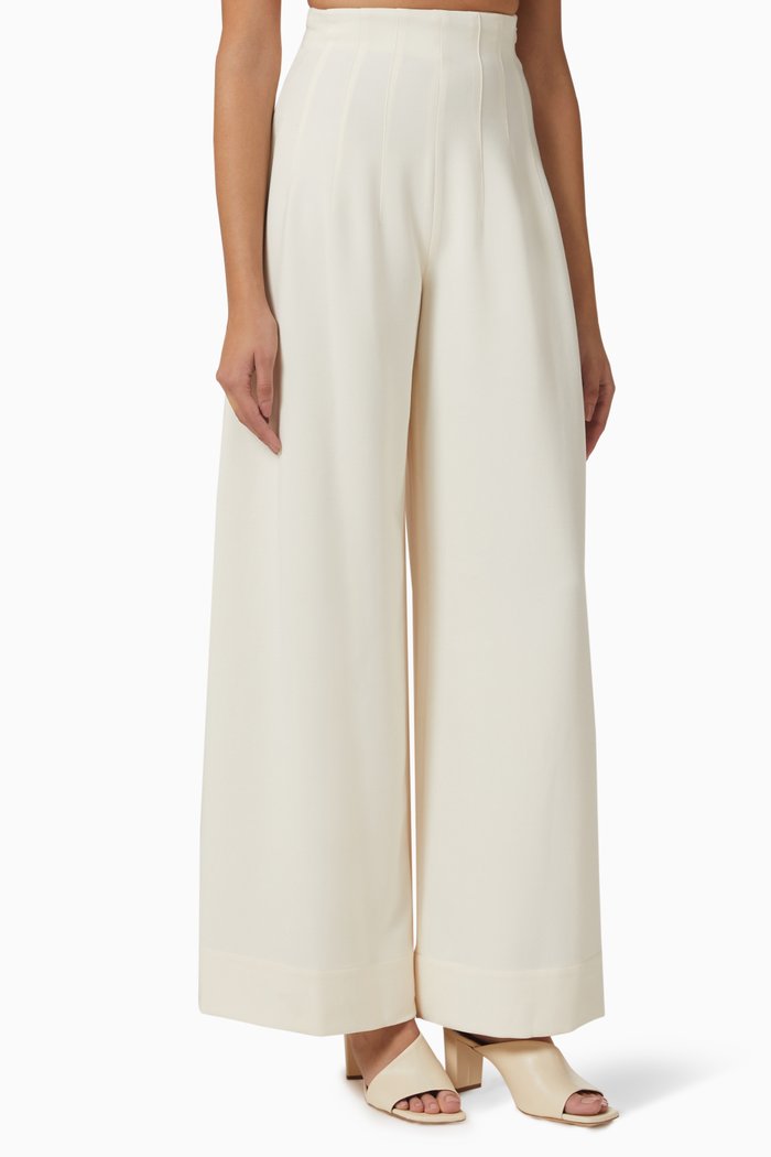 

Caleb Pants in Stretch Crepe, Neutral