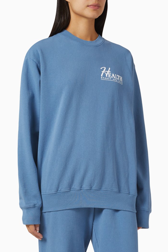 

Big H Sweatshirt in Cotton, Blue
