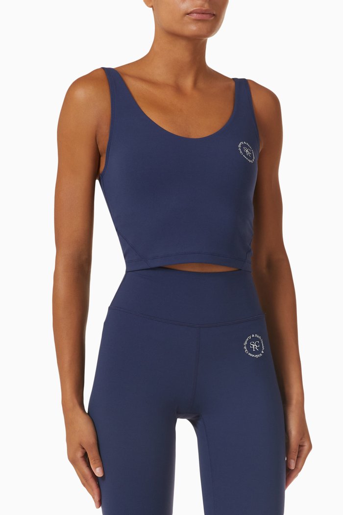 

SRHWC Cropped Tank Top in Stretch-nylon, Blue