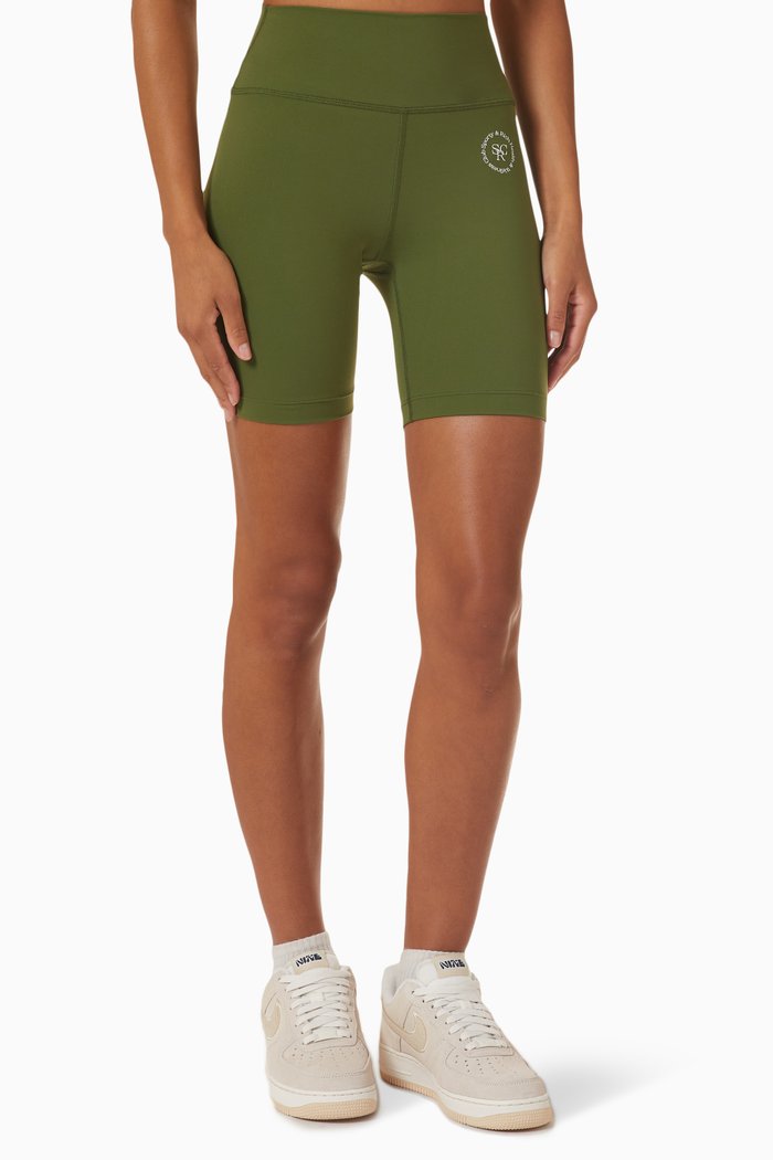 SRHWC Biker Shorts in Stretch-nylon, Green
