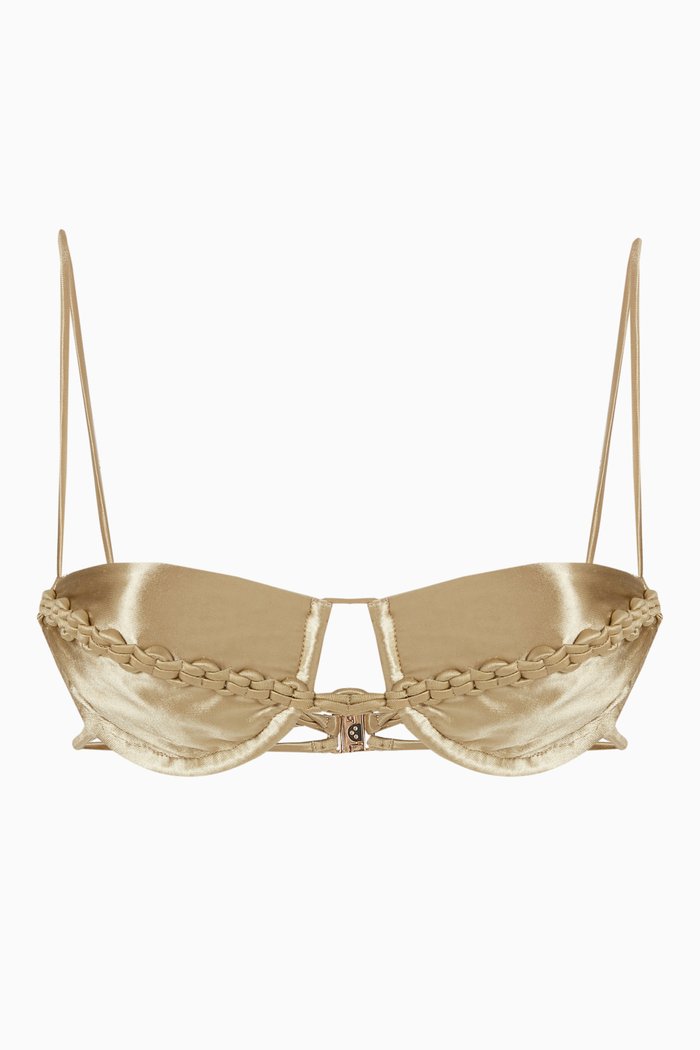 

Tightchain Bikini Top, Gold