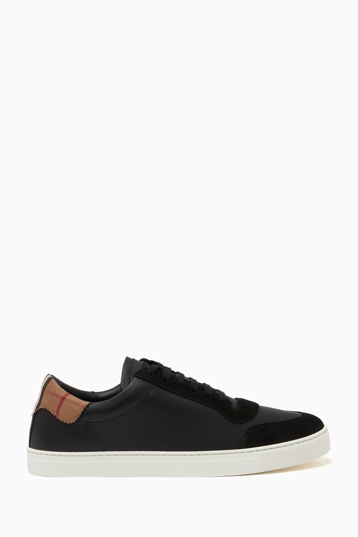

Robin Sneakers in Leather & Suede, Black