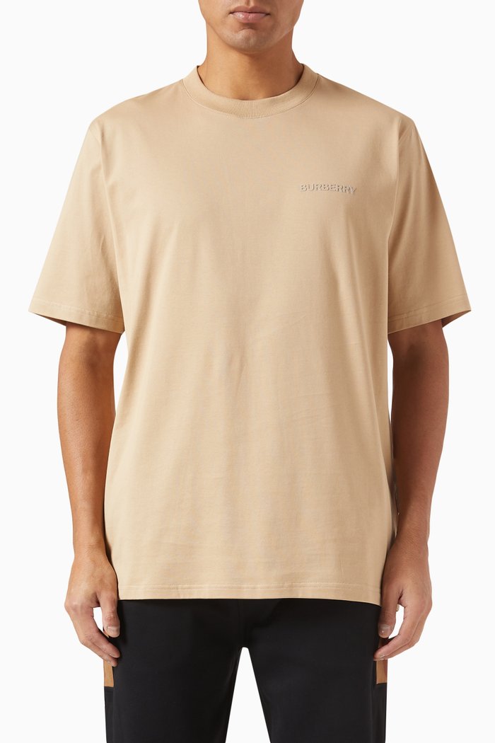 

T-shirt in Organic Cotton Jersey, Brown