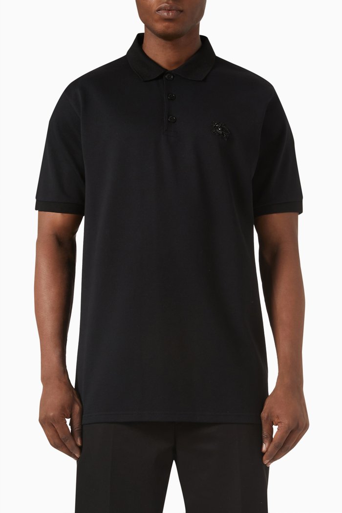 

Greenvue Polo Shirt in Cotton-knit, Black