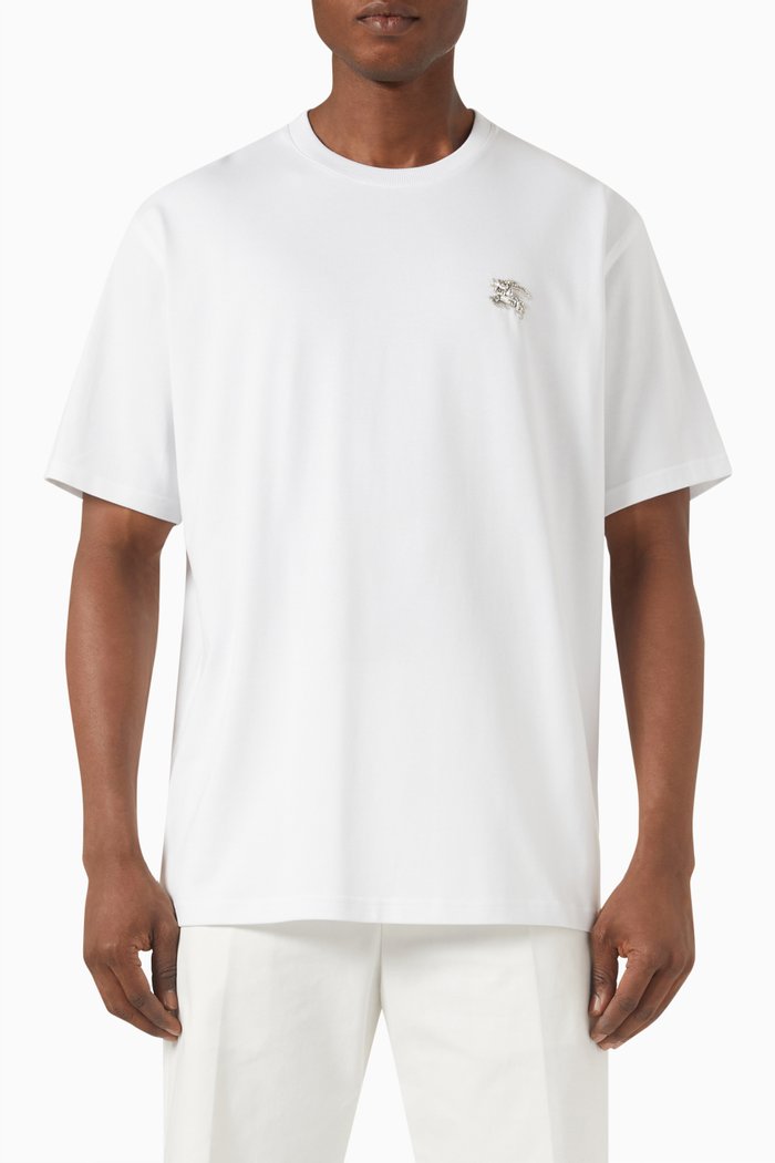 

Crystal Logo T-shirt in Cotton-jersey, White