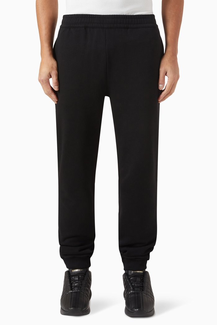 

Logo Track Pants in Cotton, Black