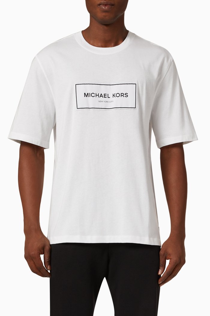 Flagship Logo T-shirt in Cotton, White