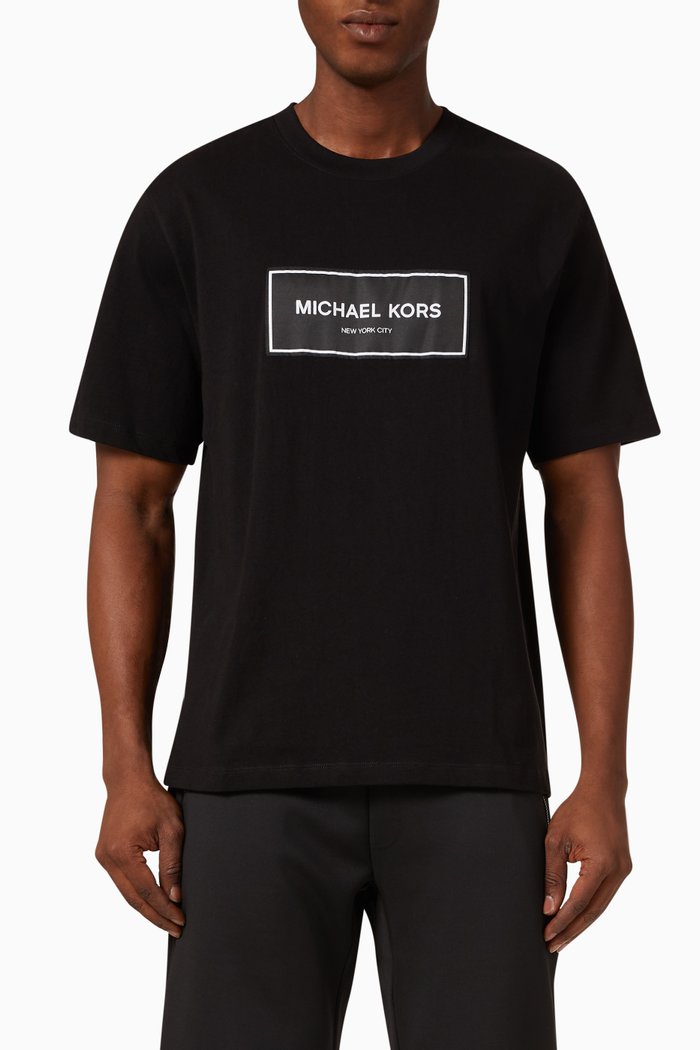 

Flagship Logo T-shirt in Cotton, Black