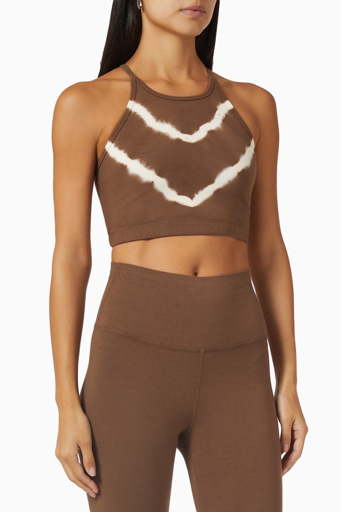 

Quinn Bra Top in Stretch-cotton, Brown