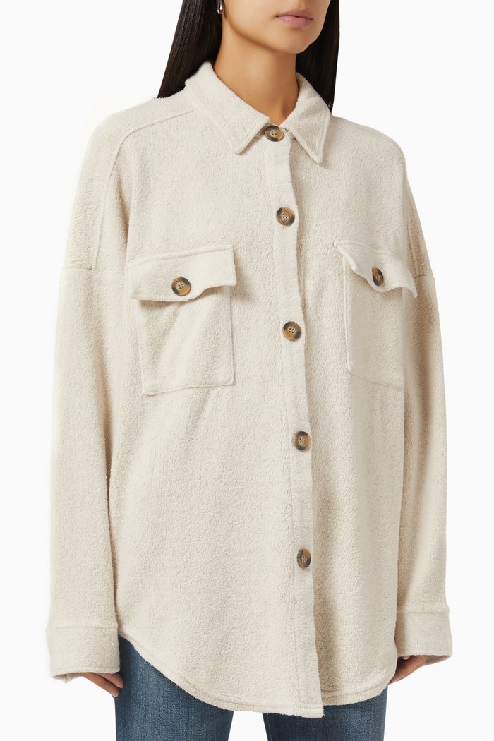 

Westerly Shirt Jacket in Brushed Sherpa, Neutral