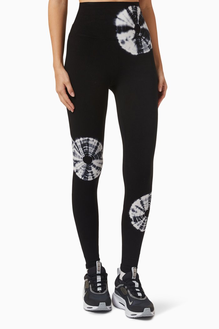 

Sunset High-waist Leggings in Stretch-cotton, Black