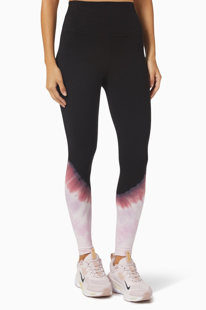 

Sunset High-waist Leggings in Stretch-cotton, Black