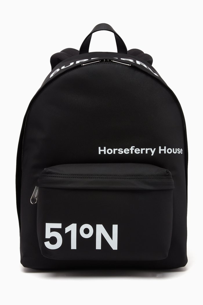 

Coordinates Print Backpack in ECONYL®, Black