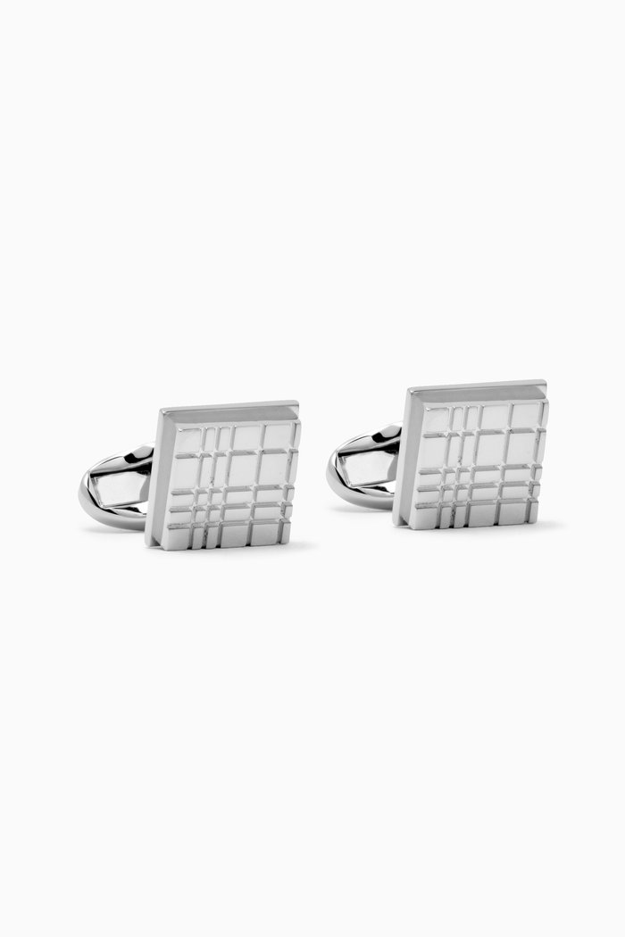 

Embossed Cufflinks in Brass, Silver