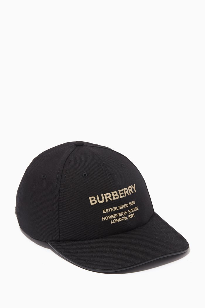 

Baseball Cap in Cotton, Black