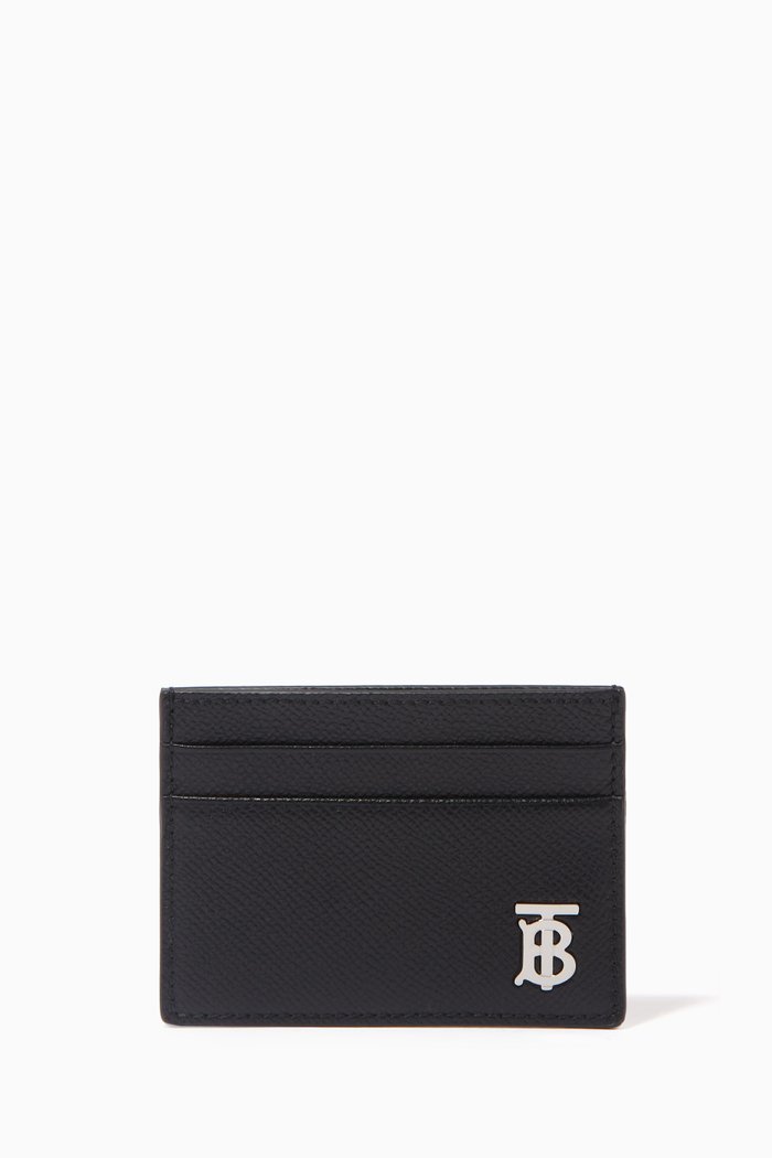 Card Case in Leather, Black