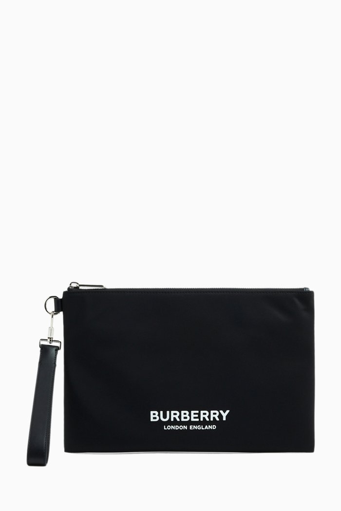 

Logo Travel Pouch in Nylon, Black