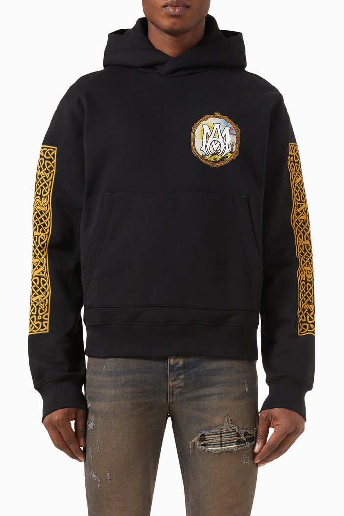 

Alchemy Frame Hoodie in Fleece, Black