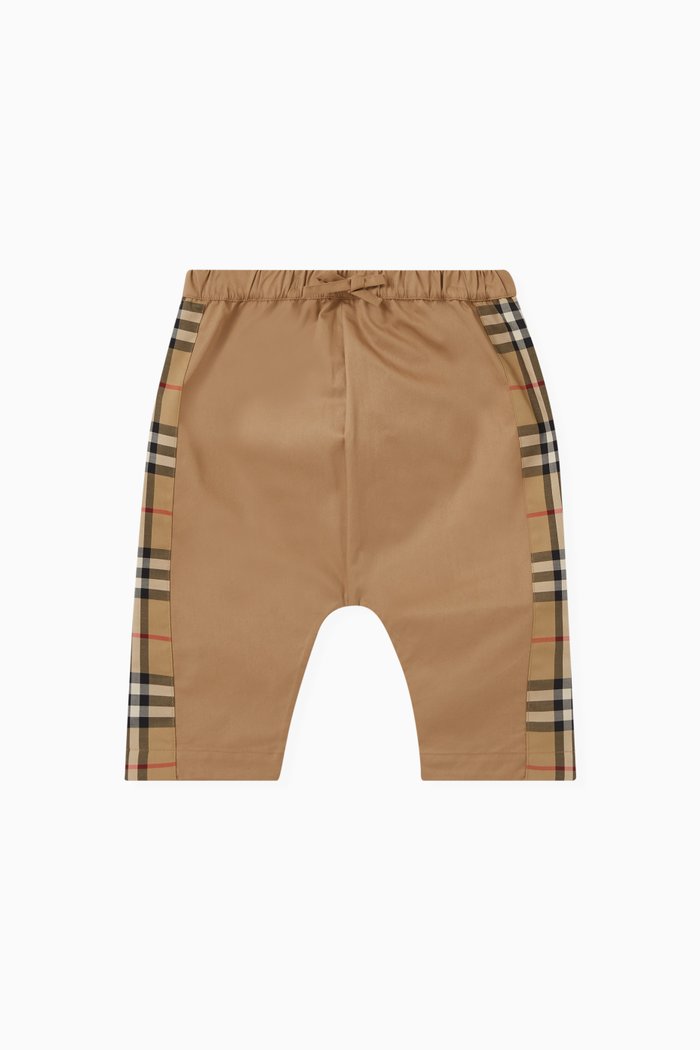 

Logo Checkered Shorts in Cotton, Neutral