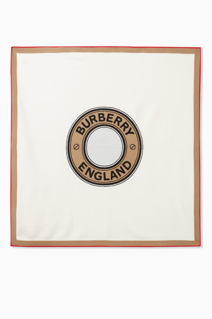 

Logo Blanket in Wool Blend, Neutral