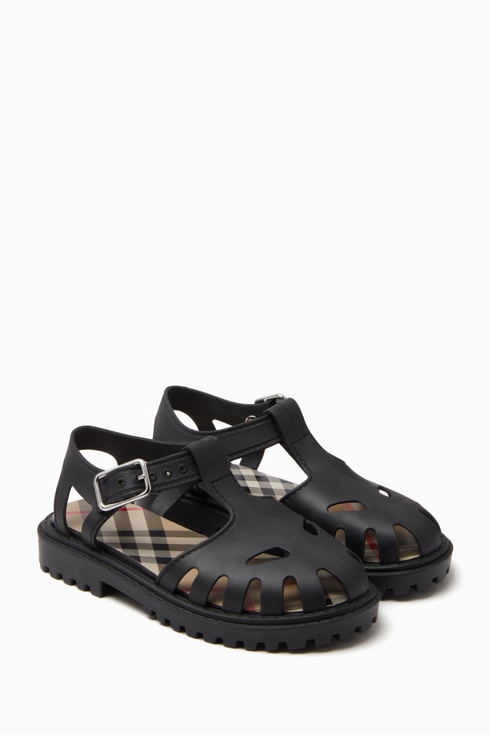 

Jenna Sandals in Rubber, Black