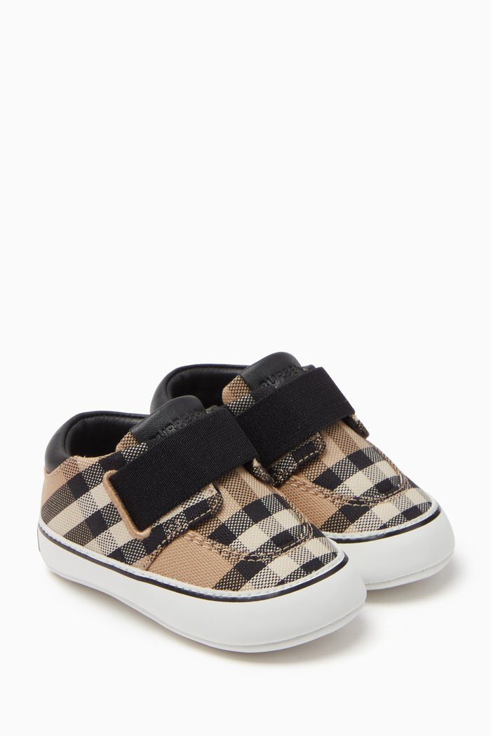 

Booties in Vintage Check Cotton, Neutral