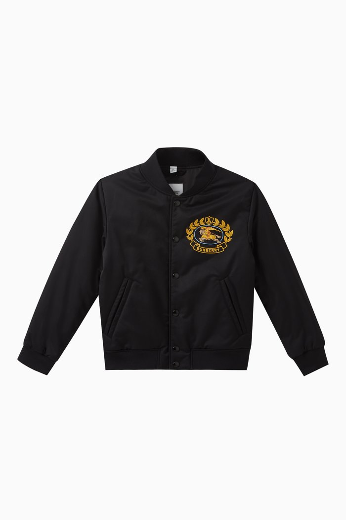 

Rhett EKD Bomber Jacket in Technical Cotton-twill, Black