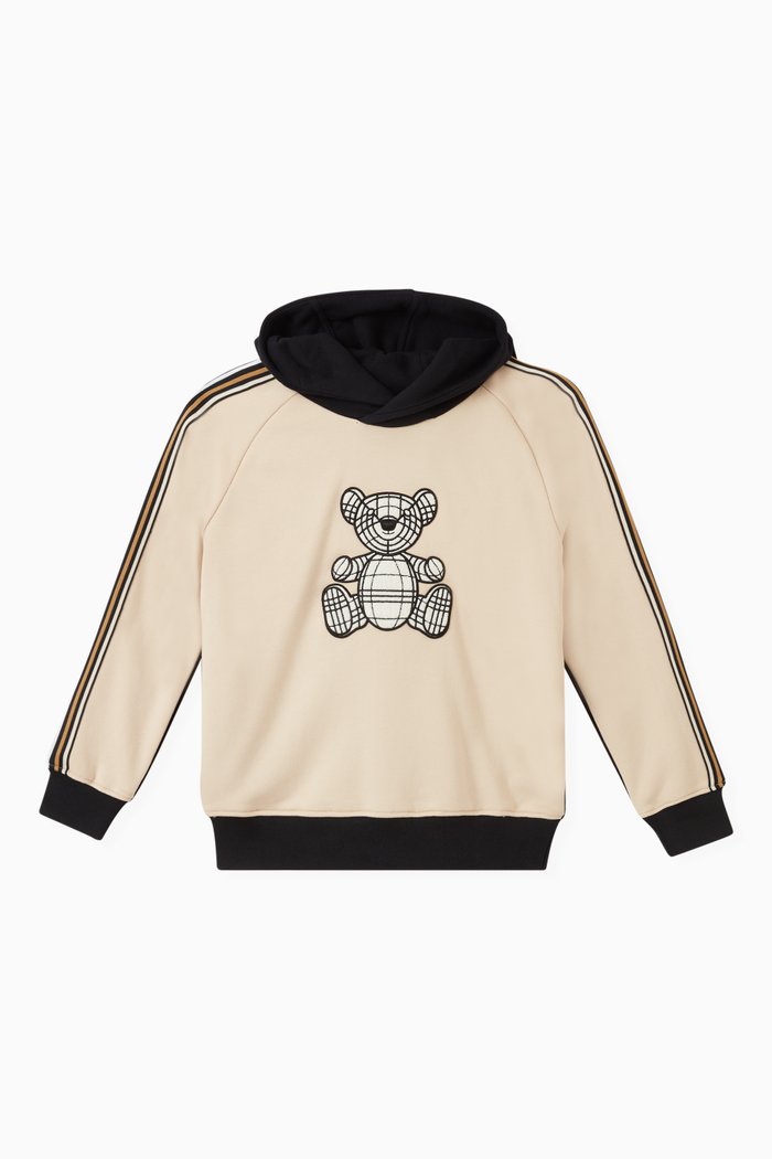 

Thomas Bear Hoodie in Cotton, Neutral