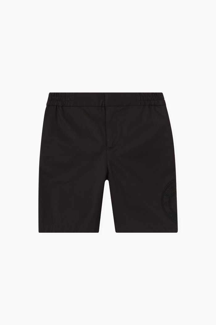 

Romeo Logo Shorts in Cotton, Black