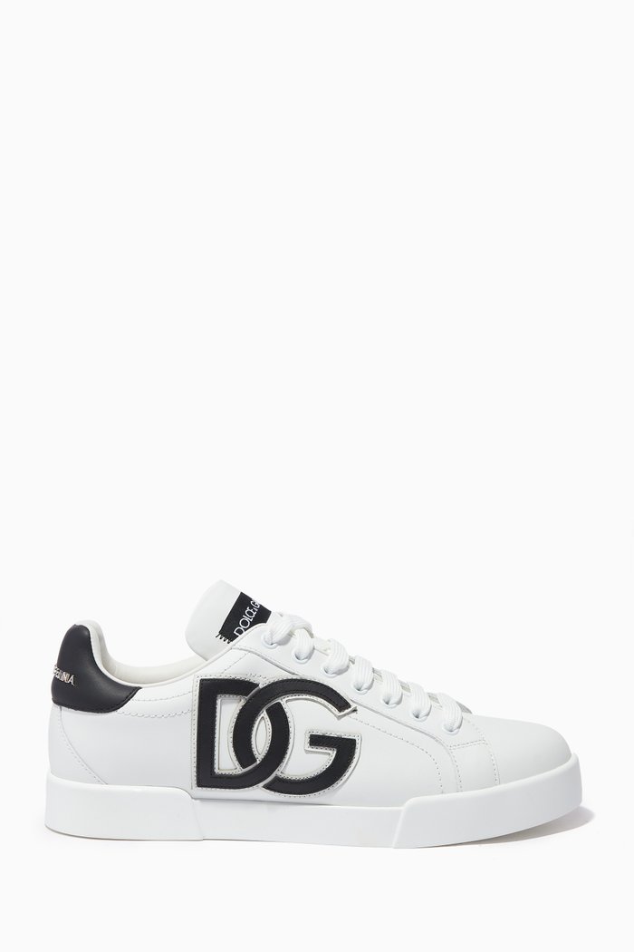 

Portofino DG Sneakers in Leather, White