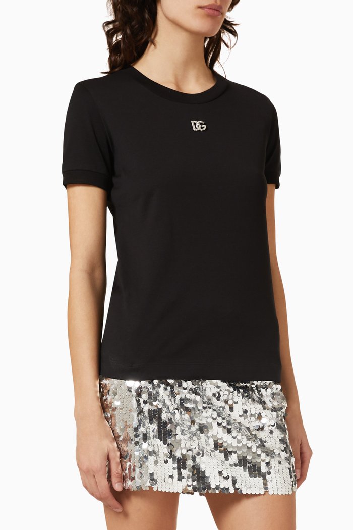 

Logo T-shirt in Jersey, Black
