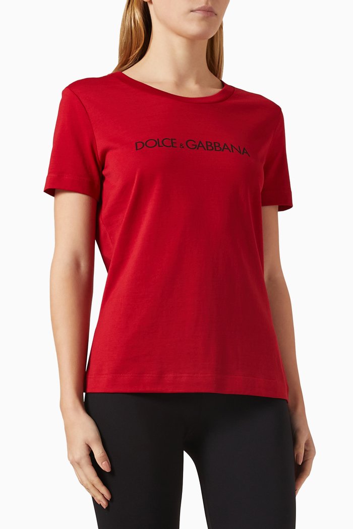 

Logo T-shirt in Cotton-jersey, Red