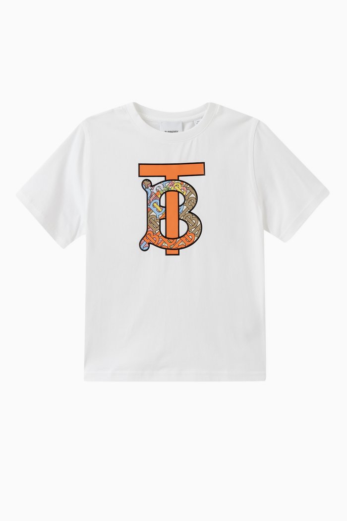 

Devan Logo T-shirt in Cotton, White