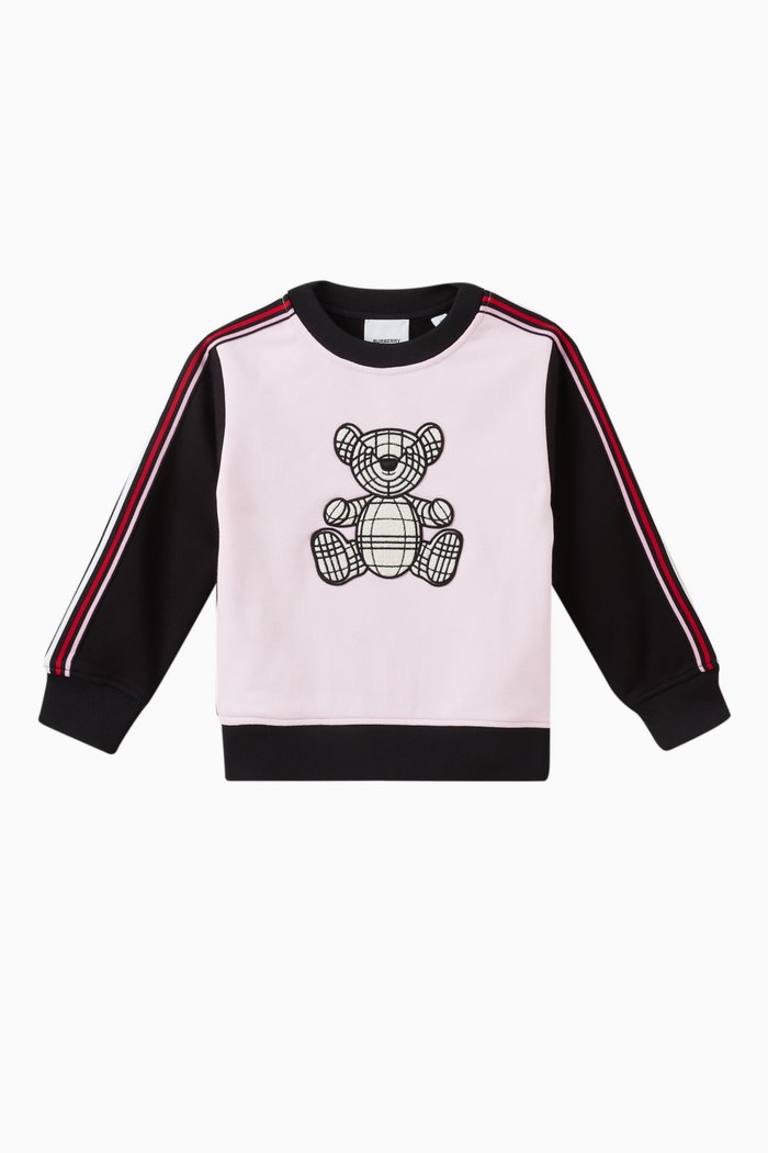 

Teddy Bear Sweatshirt in Cotton, Pink