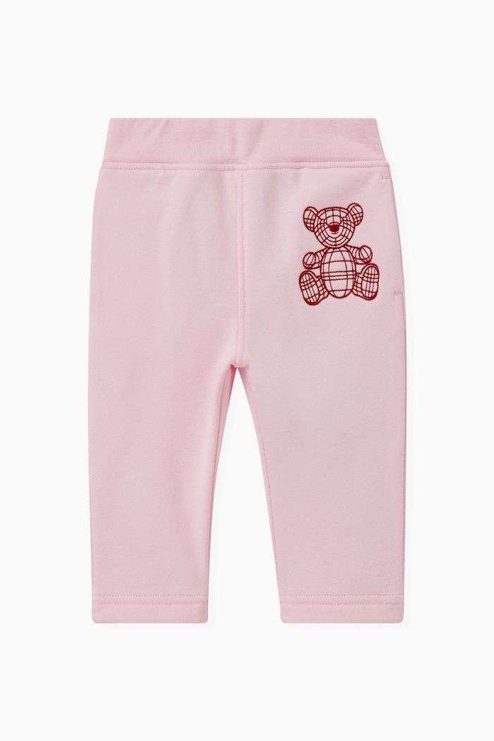 

Bear Chain Joggers in Cotton, Pink