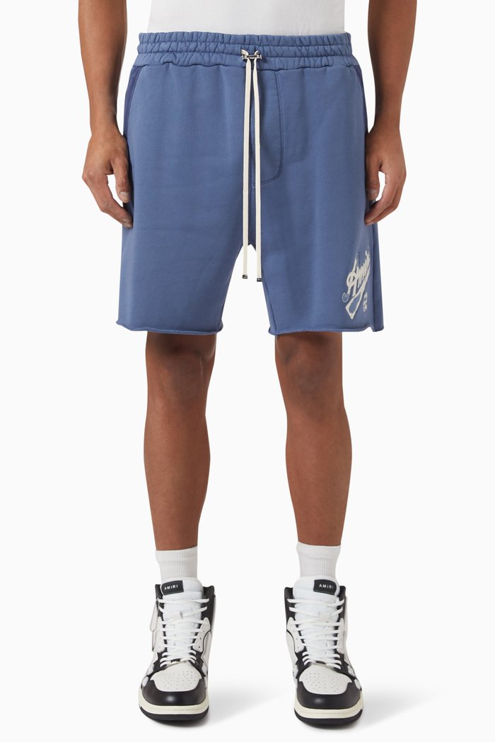 

Amiri 22 Sweat Shorts in Fleece, Blue