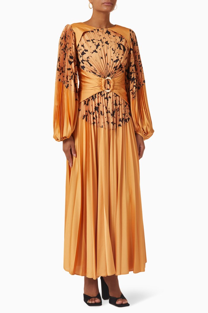 

Fernlea Pleated Maxi Dress, Neutral