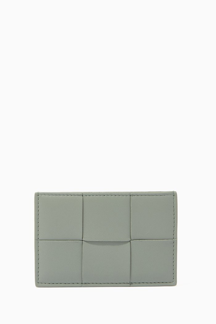

Card Case in Intrecciato Nappa, Grey