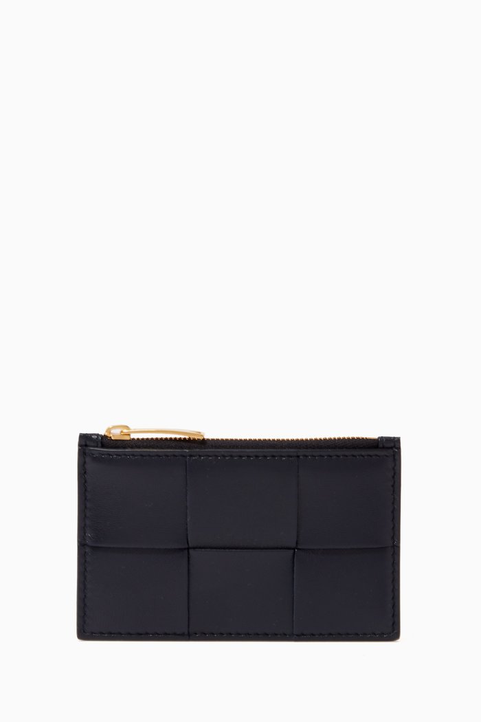 

Card Case in Intrecciato Nappa, Blue