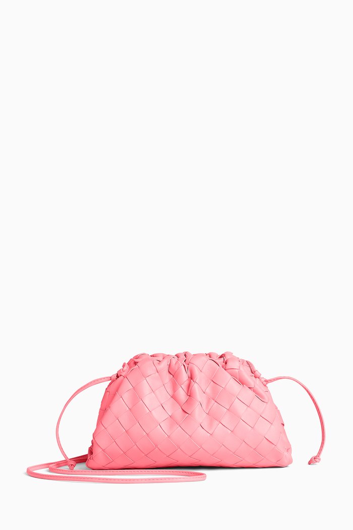 

The Mini Pouch in Intrecciato Nappa, Pink