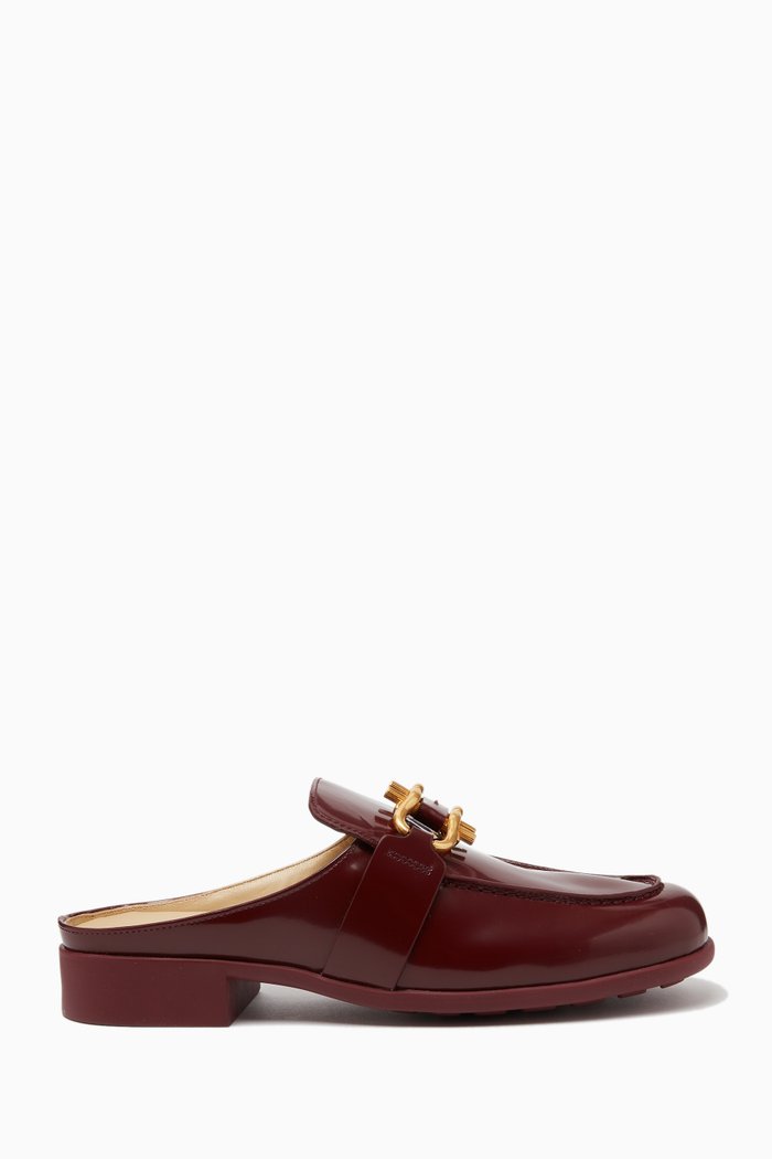Monsieur Loafers in Glossy Leather, Burgundy