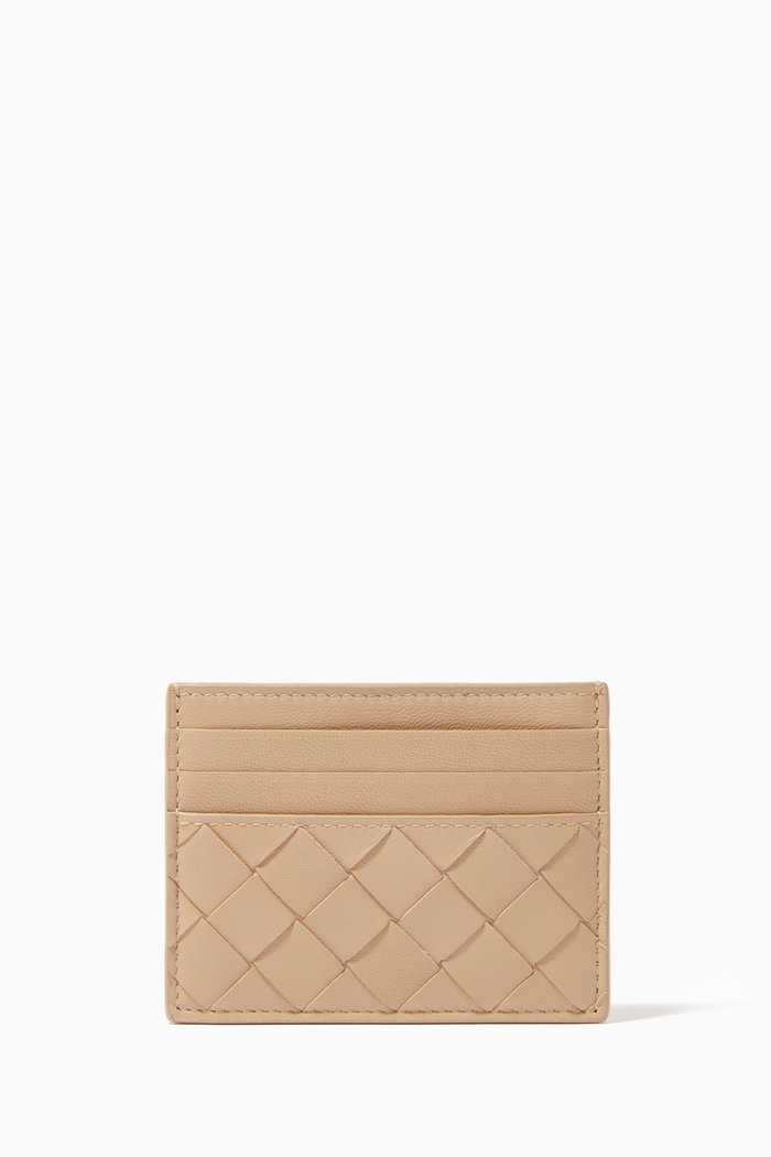 

Card Case in Intrecciato Nappa, Neutral