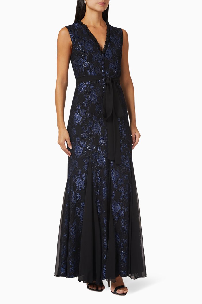 

Maxi Dress in Lace, Blue